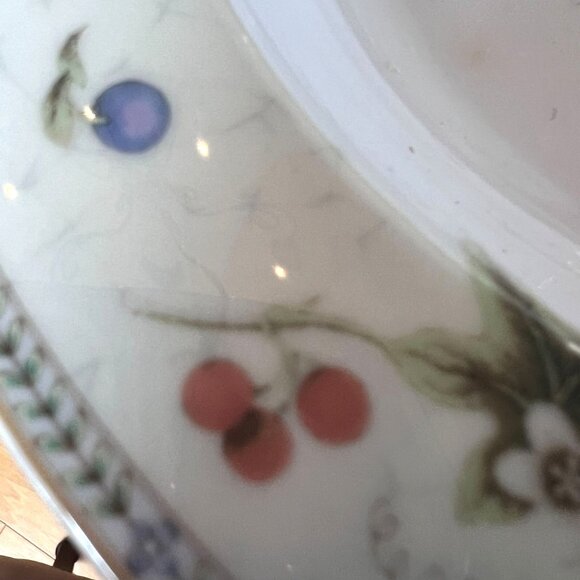 Wedgwood "Fleur" Fine China Replacement Soup Bowl VTG '97 Floral Design 9" Japan - Picture 4 of 12